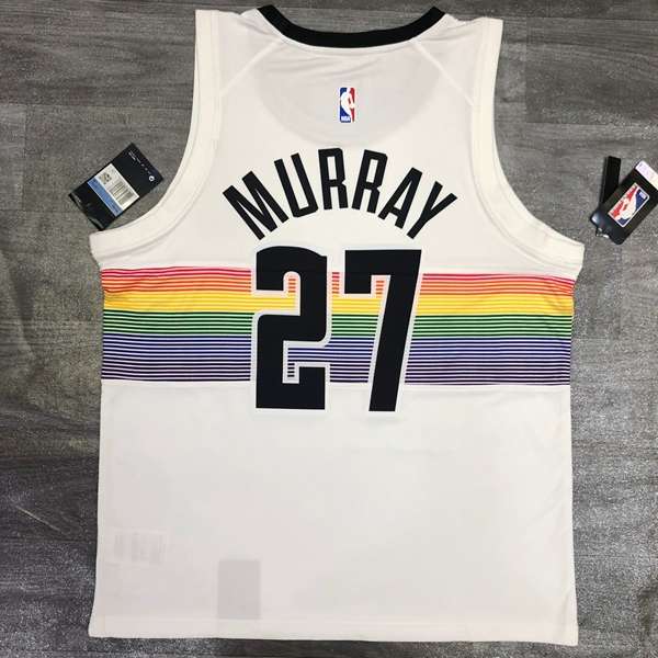 Denver Nuggets 2020 White City Basketball Jersey (Hot Press)