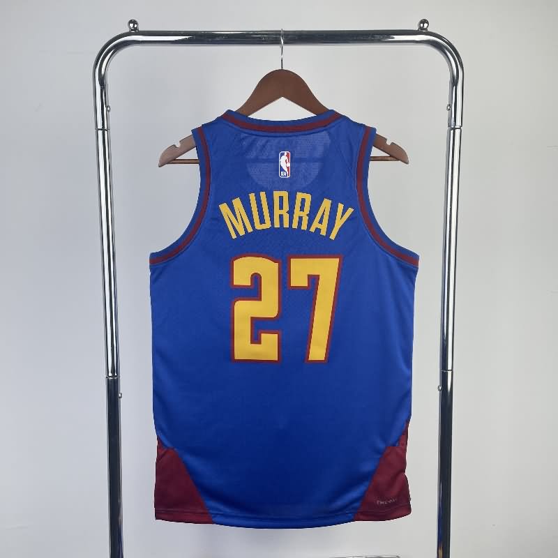 Denver Nuggets 22/23 Blue AJ Basketball Jersey (Hot Press)