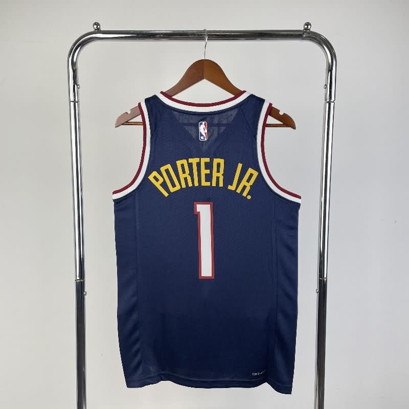 Denver Nuggets 22/23 Dark Blue Basketball Jersey (Hot Press)