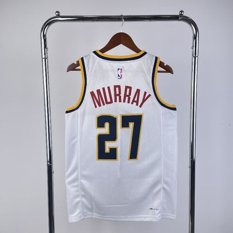 Denver Nuggets 22/23 White Basketball Jersey (Hot Press)