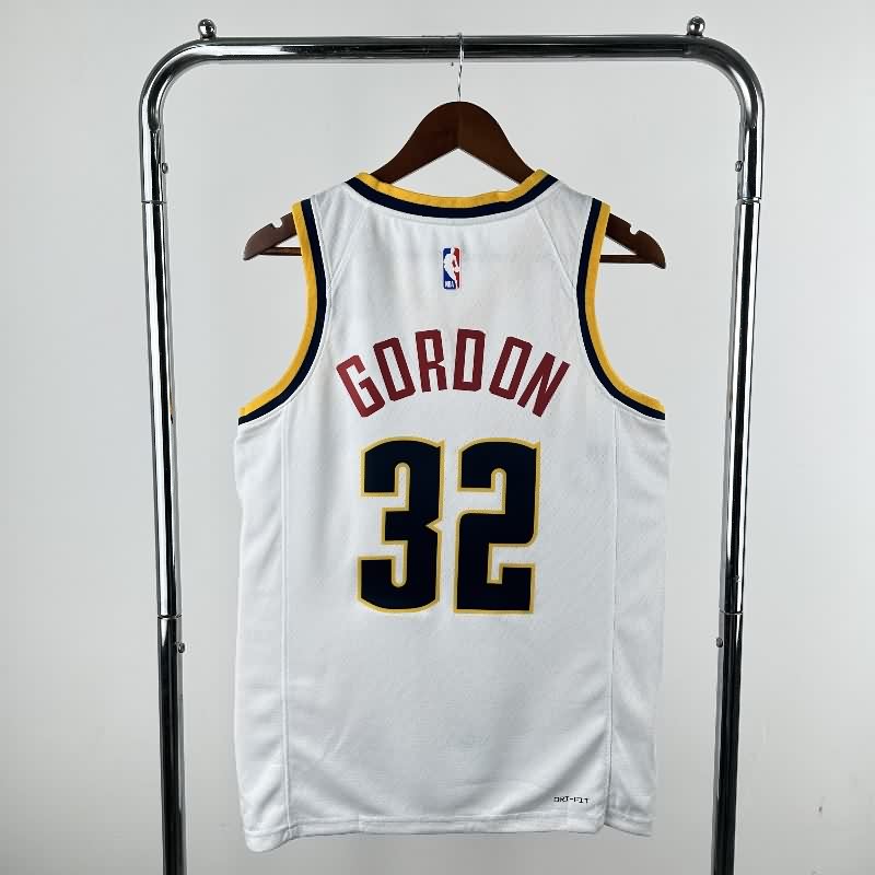 Denver Nuggets 22/23 White Basketball Jersey (Hot Press)