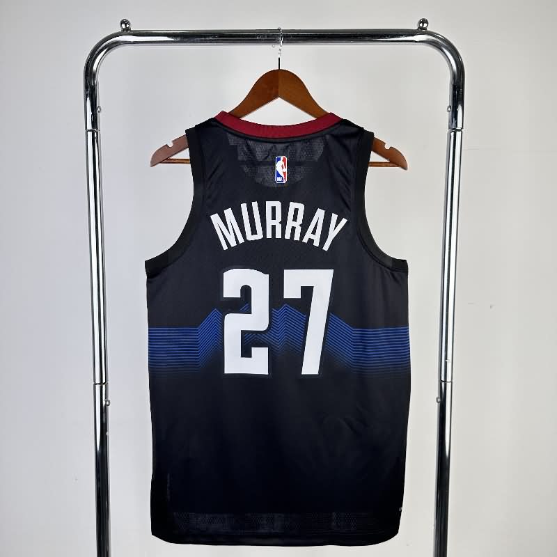 Denver Nuggets 23/24 Black City Basketball Jersey (Hot Press)