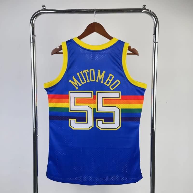 Denver Nuggets 1991/92 Blue Classics Basketball Jersey (Hot Press)