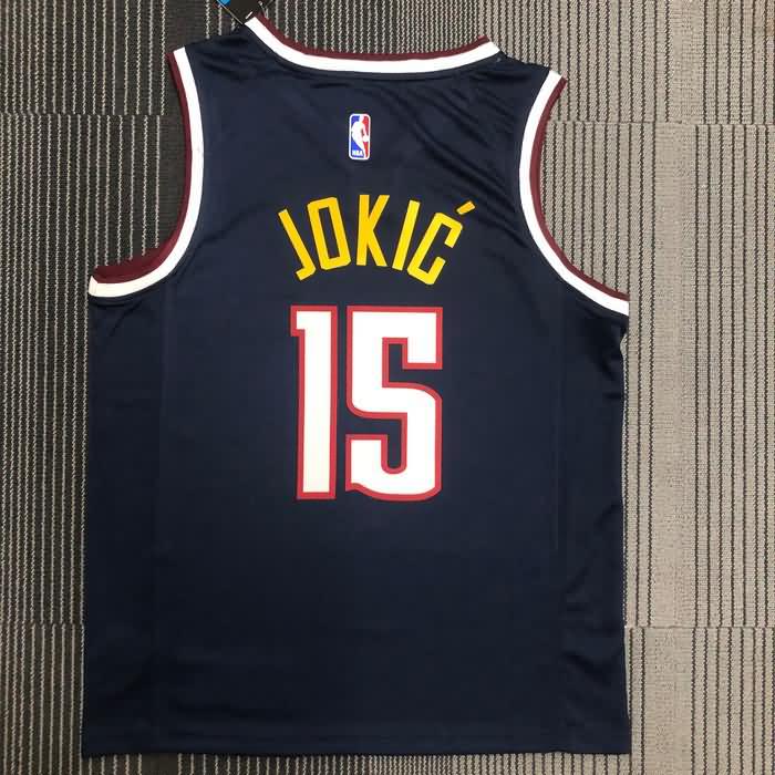 Denver Nuggets Dark Blue Basketball Jersey (Hot Press)