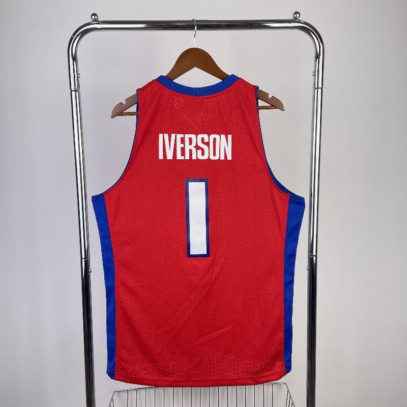 Detroit Pistons 2008/09 Red Classics Basketball Jersey (Hot Press)