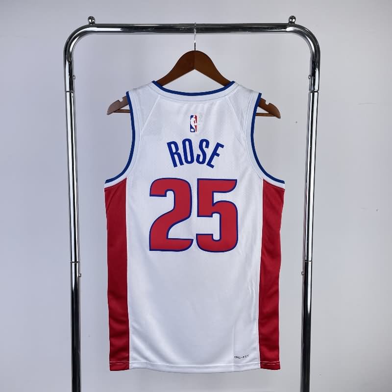 Detroit Pistons 22/23 White Basketball Jersey (Hot Press)