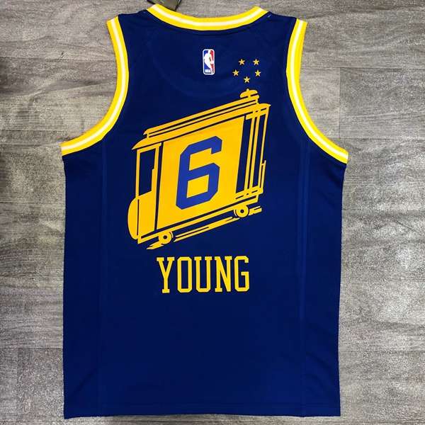 Golden State Warriors 20/21 Blue Car Basketball Jersey (Hot Press)