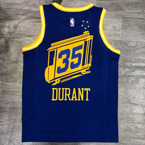 Golden State Warriors 20/21 Blue Car Basketball Jersey (Hot Press)