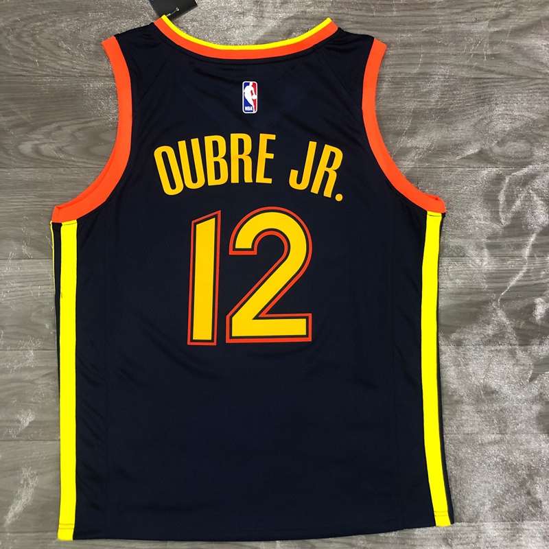 Golden State Warriors 20/21 Dark Blue City Basketball Jersey (Hot Press)