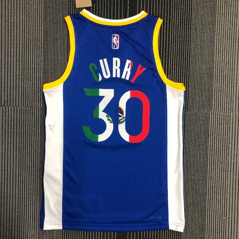 Golden State Warriors 21/22 Blue Basketball Jersey 02 (Hot Press)