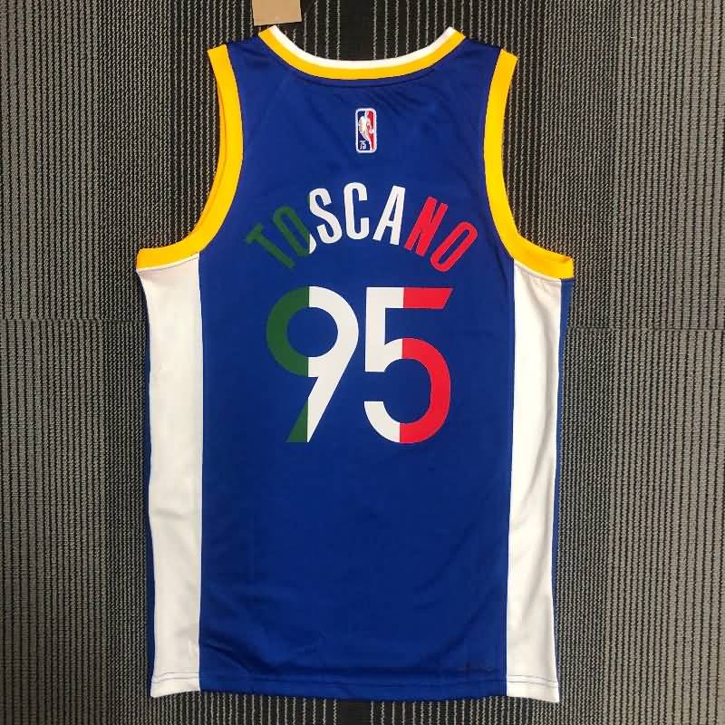 Golden State Warriors 21/22 Blue Basketball Jersey 02 (Hot Press)