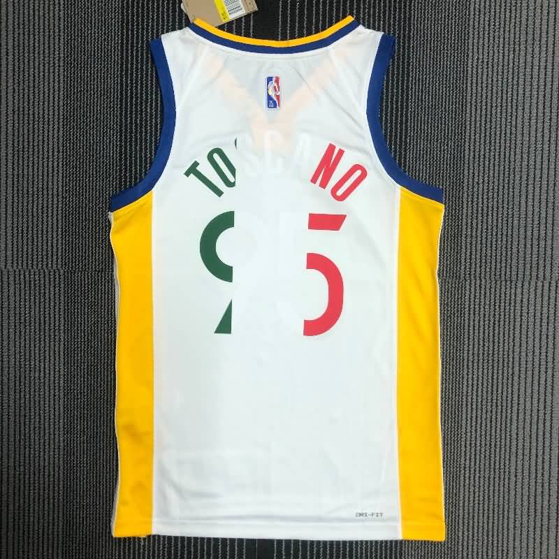 Golden State Warriors 21/22 White Basketball Jersey 02 (Hot Press)