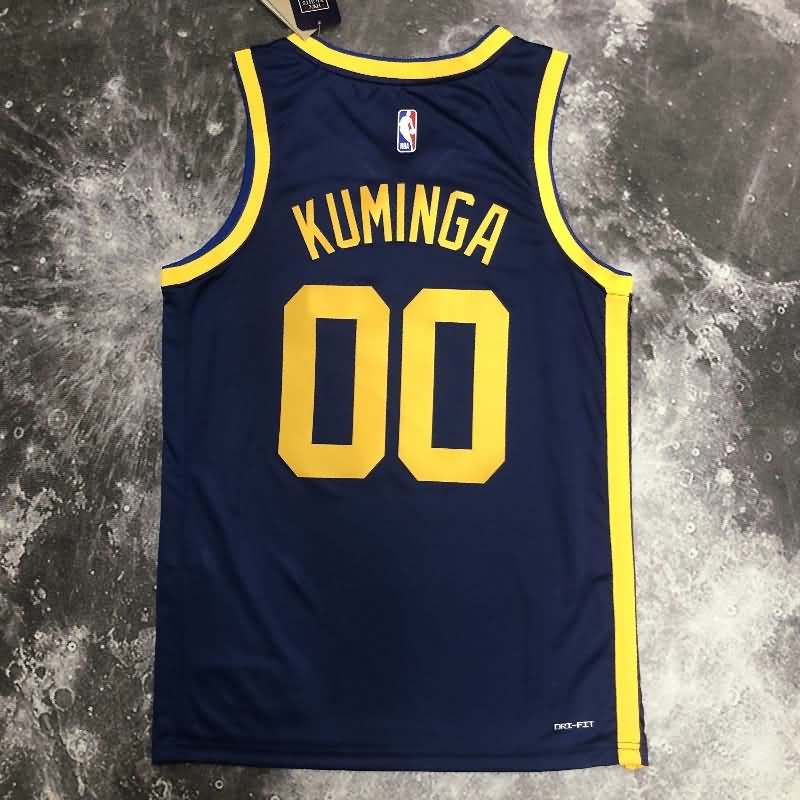 Golden State Warriors 22/23 Dark Blue AJ Basketball Jersey (Hot Press)