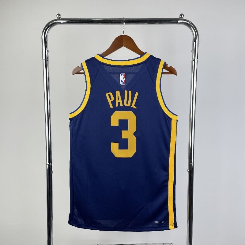 Golden State Warriors 22/23 Dark Blue AJ Basketball Jersey (Hot Press)