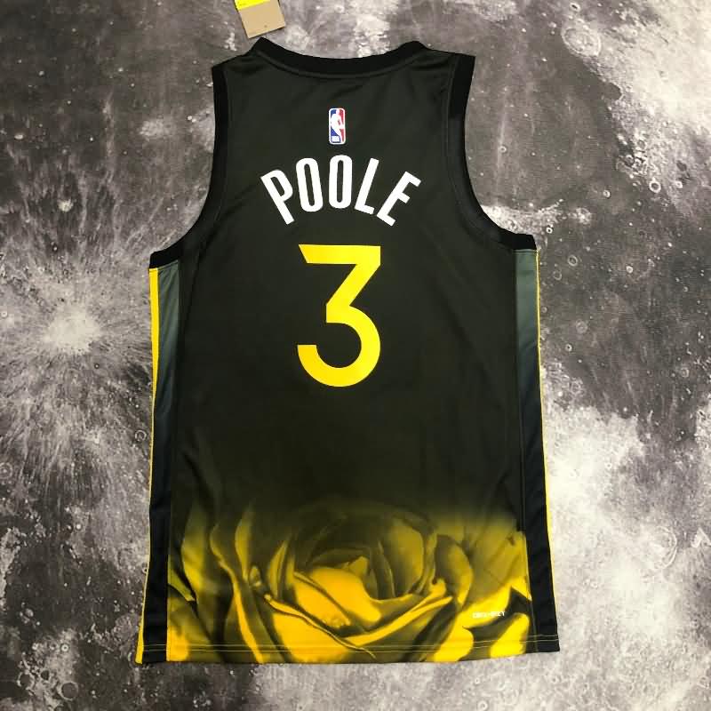 Golden State Warriors 22/23 Black City Basketball Jersey (Hot Press)