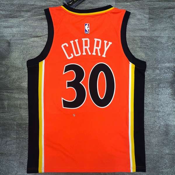 Golden State Warriors Orange Basketball Jersey (Hot Press)