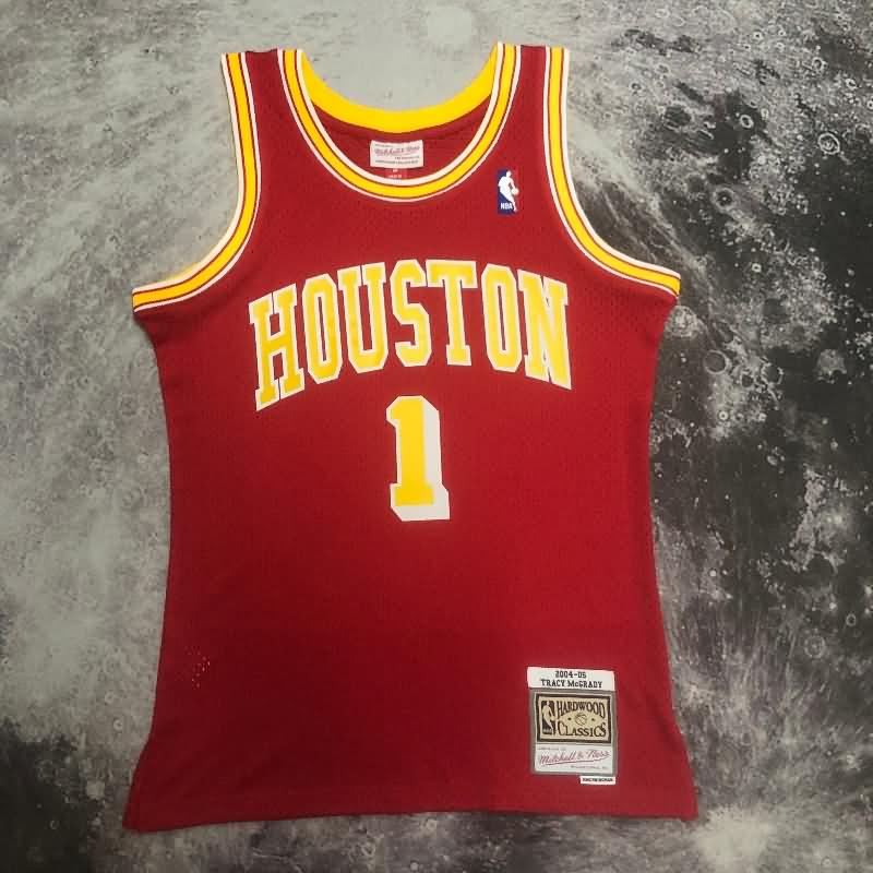 Houston Rockets 2004/05 Red Classics Basketball Jersey (Hot Press)