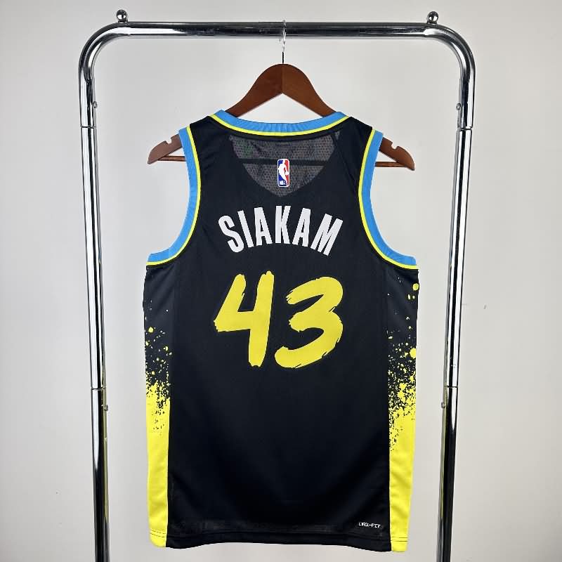 Indiana Pacers 23/24 Black City Basketball Jersey (Hot Press)