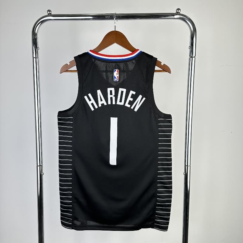 Los Angeles Clippers 20/21 Black AJ Basketball Jersey (Hot Press)