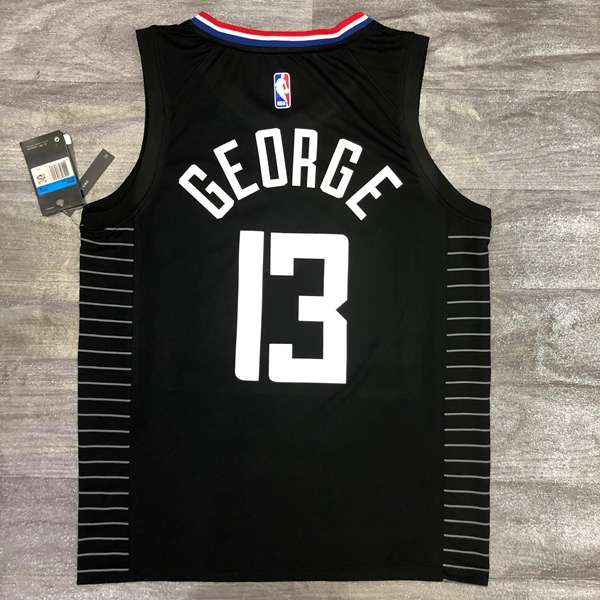 Los Angeles Clippers 20/21 Black AJ Basketball Jersey (Hot Press)