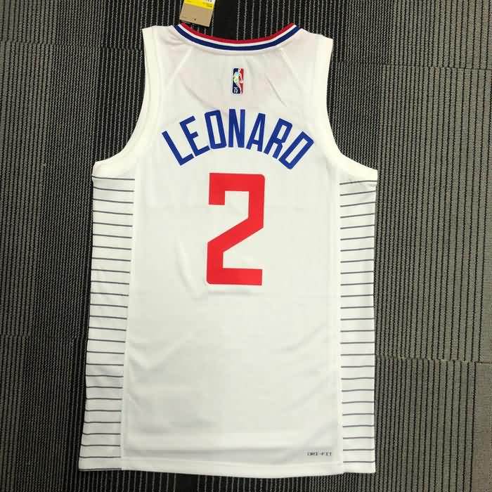 Los Angeles Clippers 21/22 White Basketball Jersey (Hot Press)