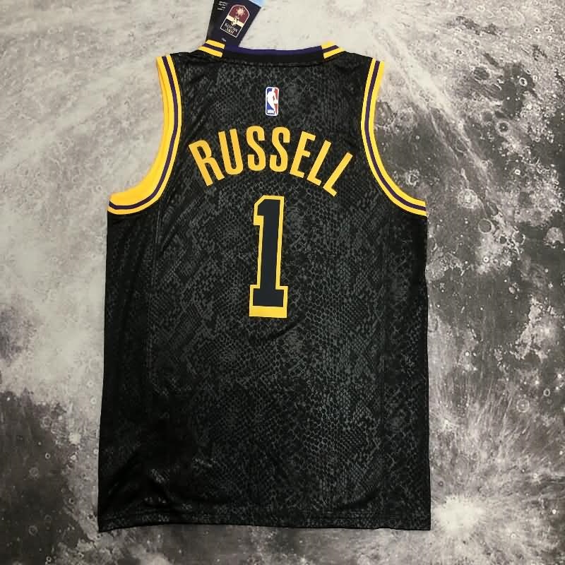 Los Angeles Lakers 2020 Black City Basketball Jersey (Hot Press)