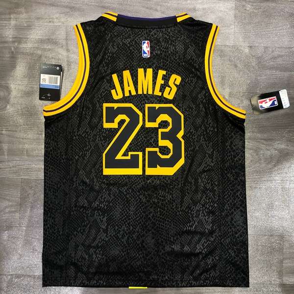 Los Angeles Lakers 2020 Black City Basketball Jersey (Hot Press)