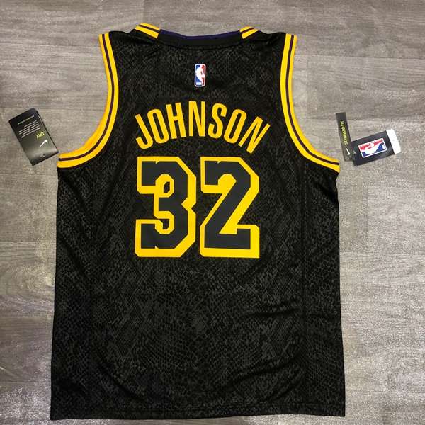 Los Angeles Lakers 2020 Black City Basketball Jersey (Hot Press)