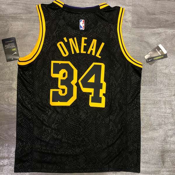 Los Angeles Lakers 2020 Black City Basketball Jersey (Hot Press)