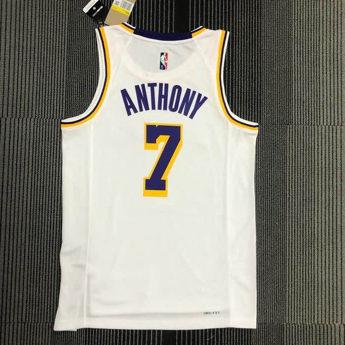 Los Angeles Lakers 21/22 White Basketball Jersey (Hot Press)