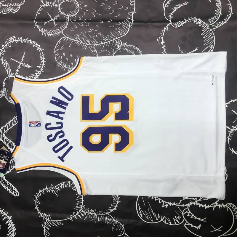 Los Angeles Lakers 21/22 White Basketball Jersey (Hot Press)