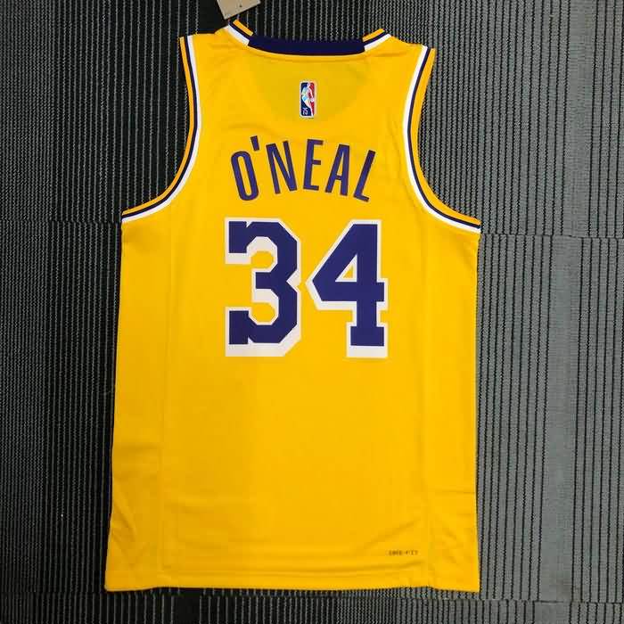 Los Angeles Lakers 21/22 Yellow Basketball Jersey (Hot Press)