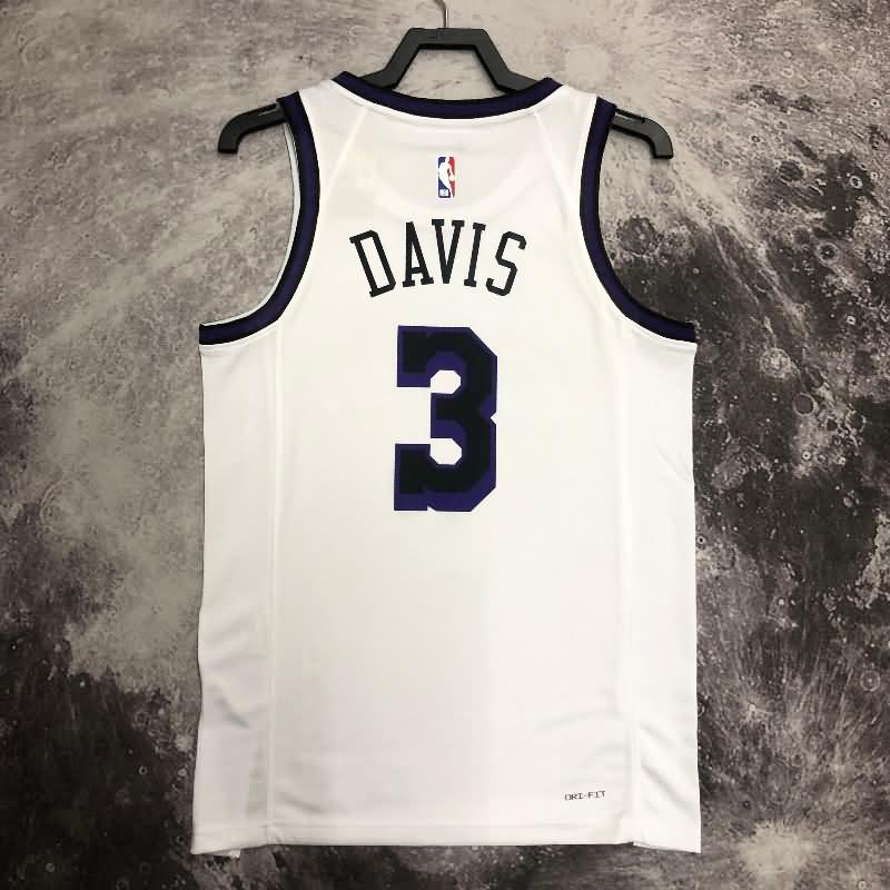 Los Angeles Lakers 22/23 White City Basketball Jersey (Hot Press)