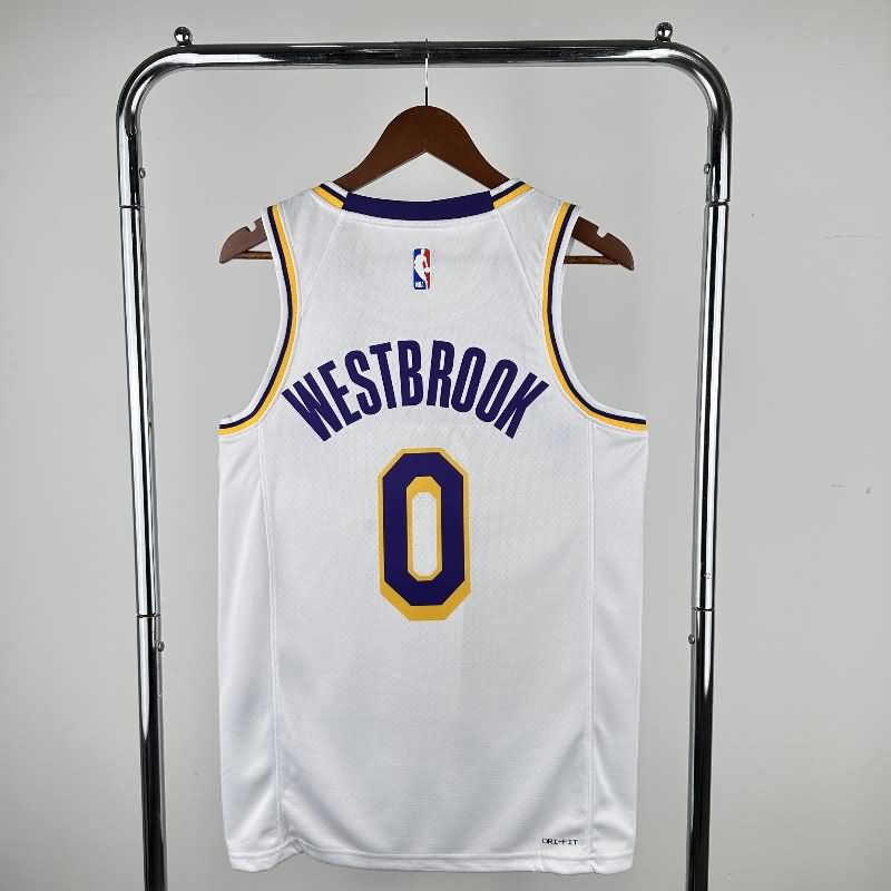 Los Angeles Lakers 22/23 White Basketball Jersey (Hot Press)