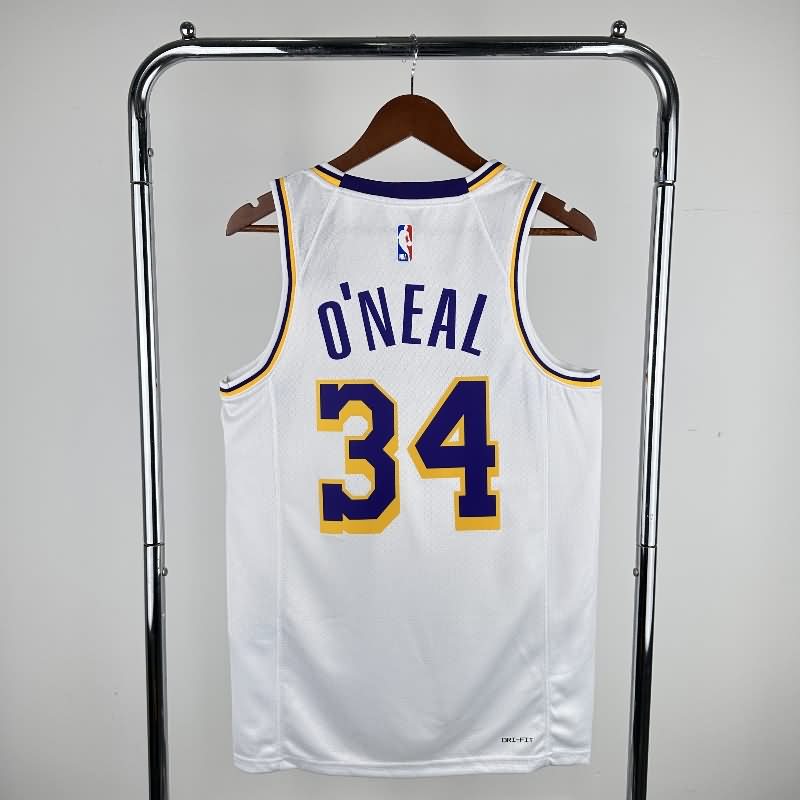 Los Angeles Lakers 22/23 White Basketball Jersey (Hot Press)