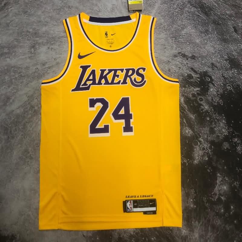 Los Angeles Lakers 22/23 Yellow Basketball Jersey (Hot Press)