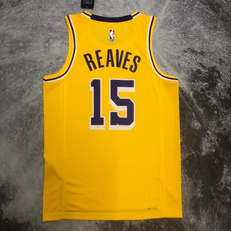 Los Angeles Lakers 22/23 Yellow Basketball Jersey (Hot Press)