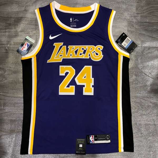 Los Angeles Lakers Purple Basketball Jersey 02 (Hot Press)