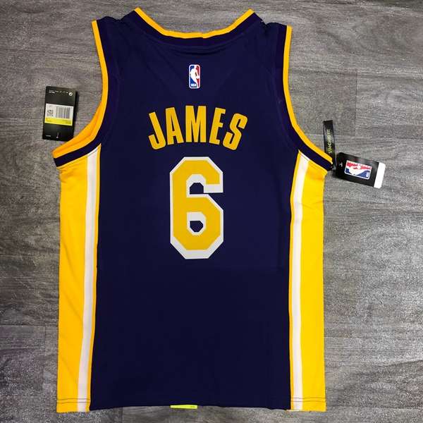 Los Angeles Lakers Purple Basketball Jersey 03 (Hot Press)