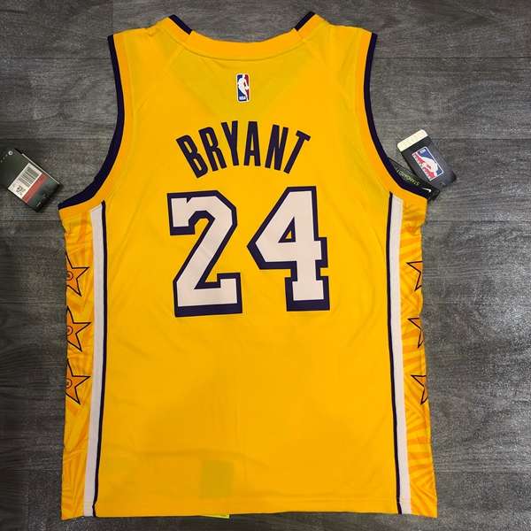 Los Angeles Lakers Yellow Basketball Jersey 02 (Hot Press)