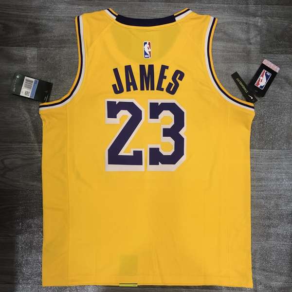 Los Angeles Lakers Yellow Basketball Jersey 03 (Hot Press)