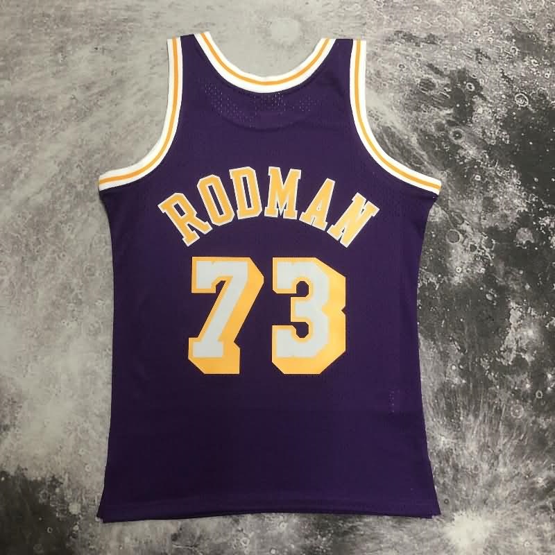 Los Angeles Lakers Purple Classics Basketball Jersey 02 (Hot Press)