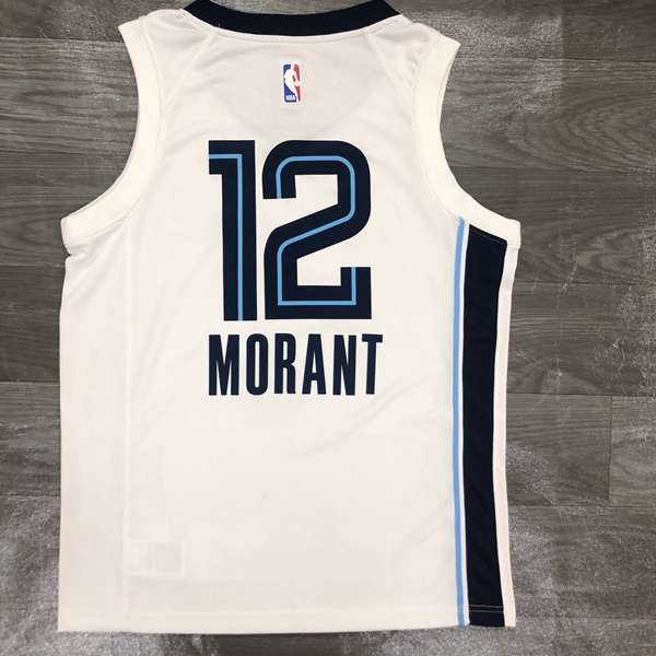 Memphis Grizzlies 2020 White Basketball Jersey (Hot Press)