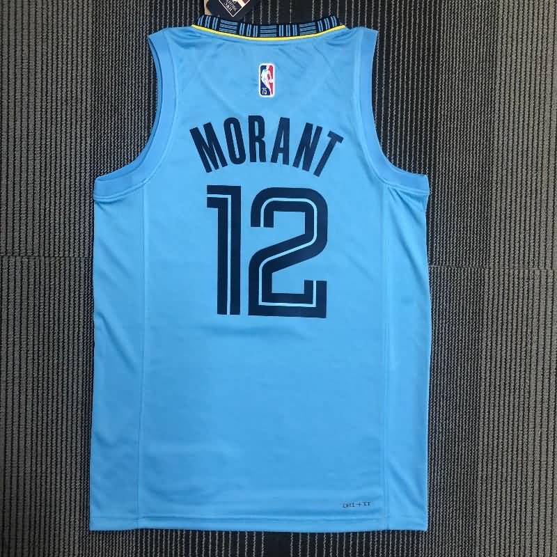 Memphis Grizzlies 21/22 Blue AJ Basketball Jersey (Hot Press)