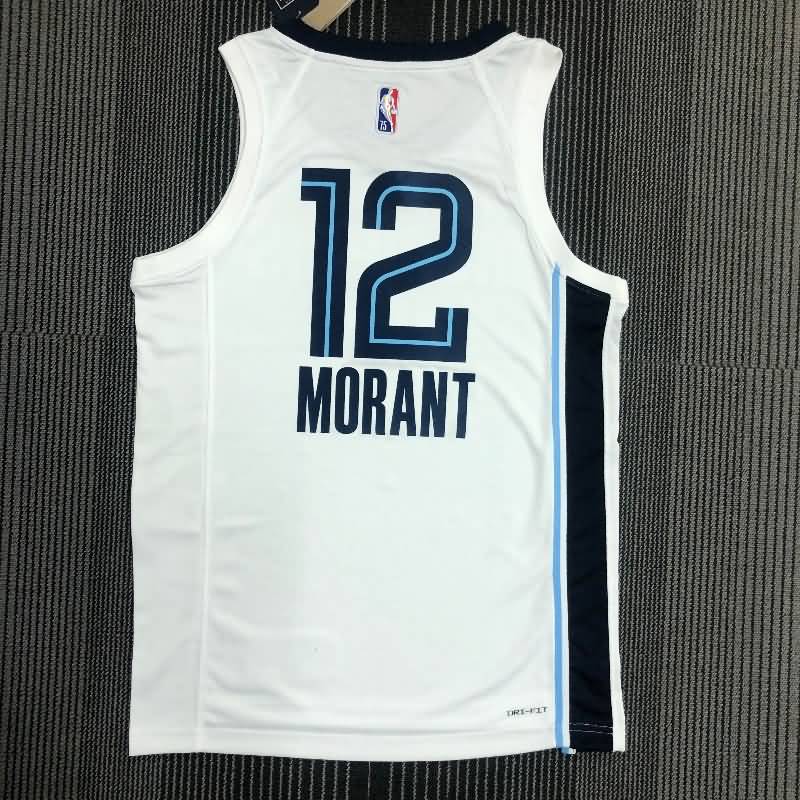 Memphis Grizzlies 21/22 White Basketball Jersey (Hot Press)