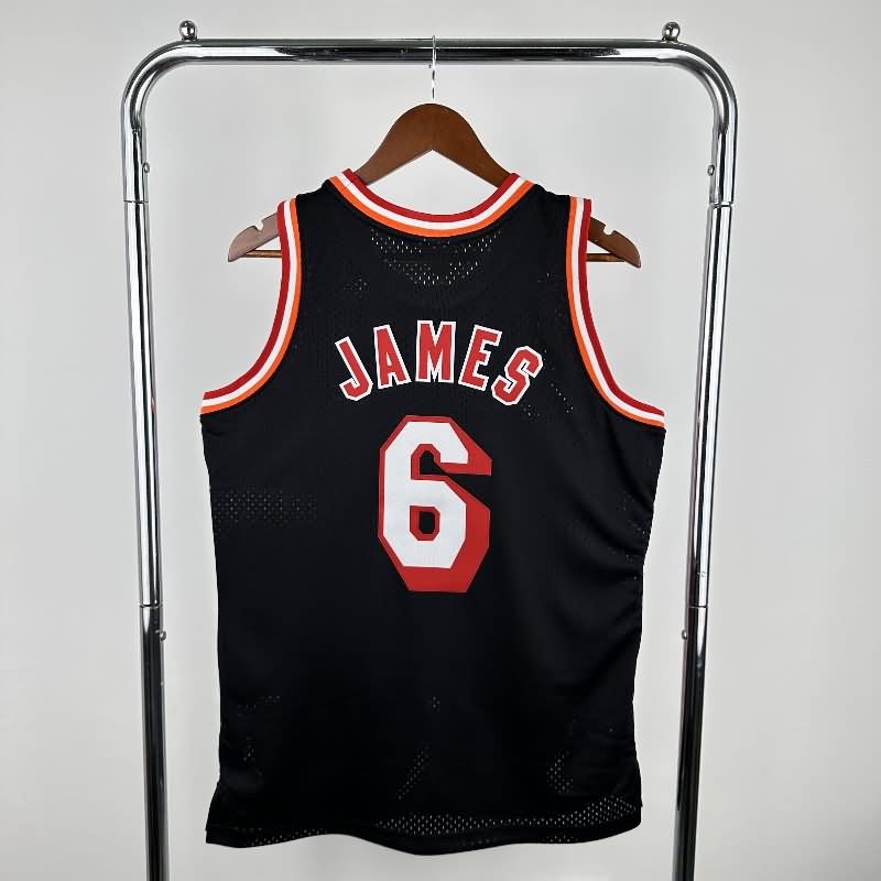 Miami Heat 2013/14 Black Classics Basketball Jersey (Hot Press)