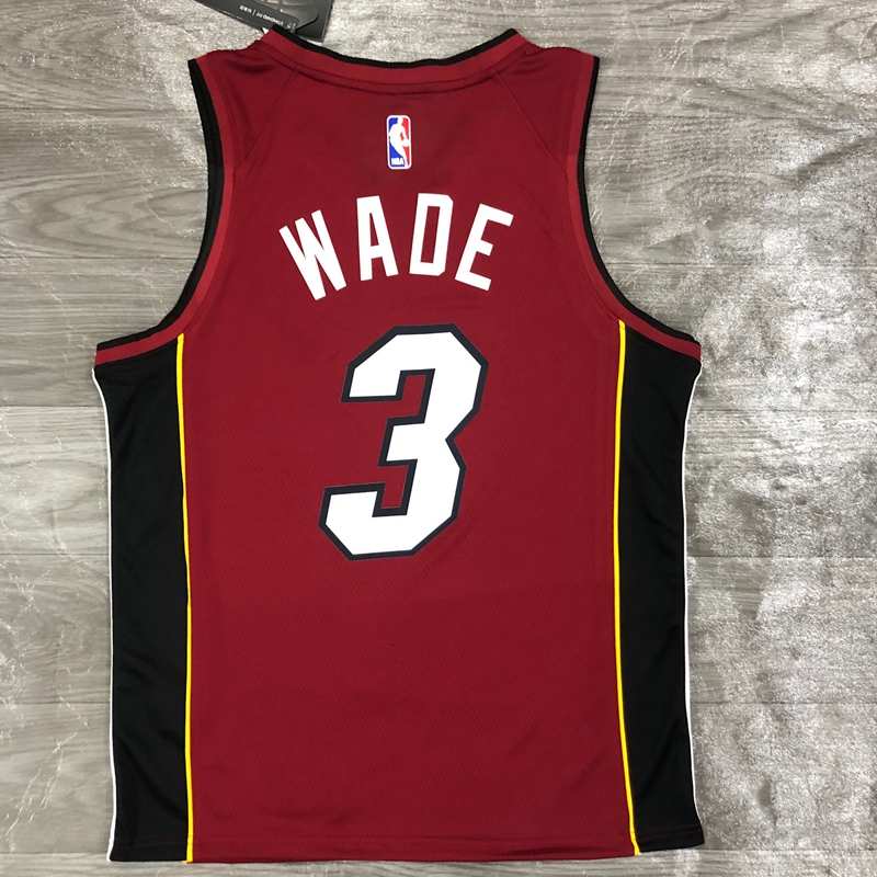 Miami Heat 20/21 Red AJ Basketball Jersey (Hot Press)