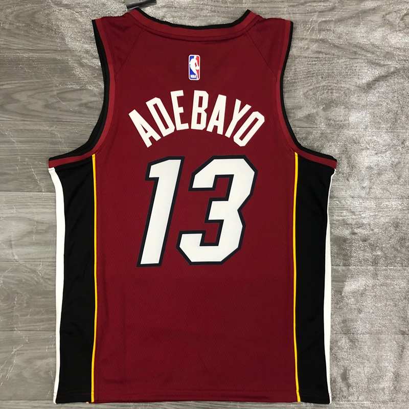 Miami Heat 20/21 Red AJ Basketball Jersey (Hot Press)