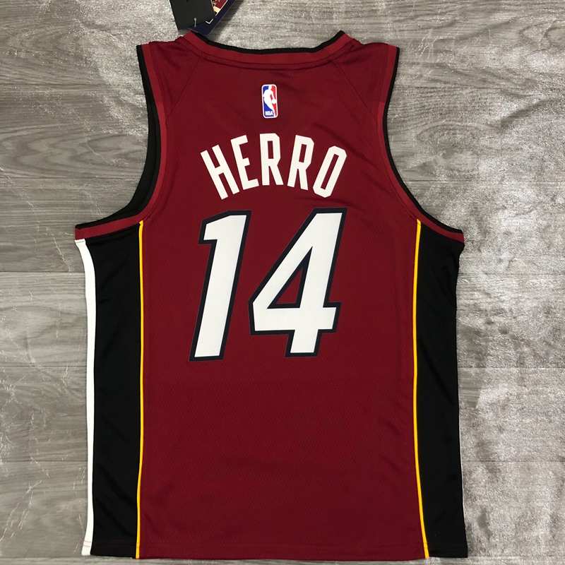 Miami Heat 20/21 Red AJ Basketball Jersey (Hot Press)