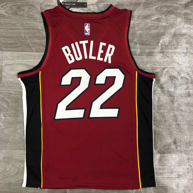 Miami Heat 20/21 Red AJ Basketball Jersey (Hot Press)